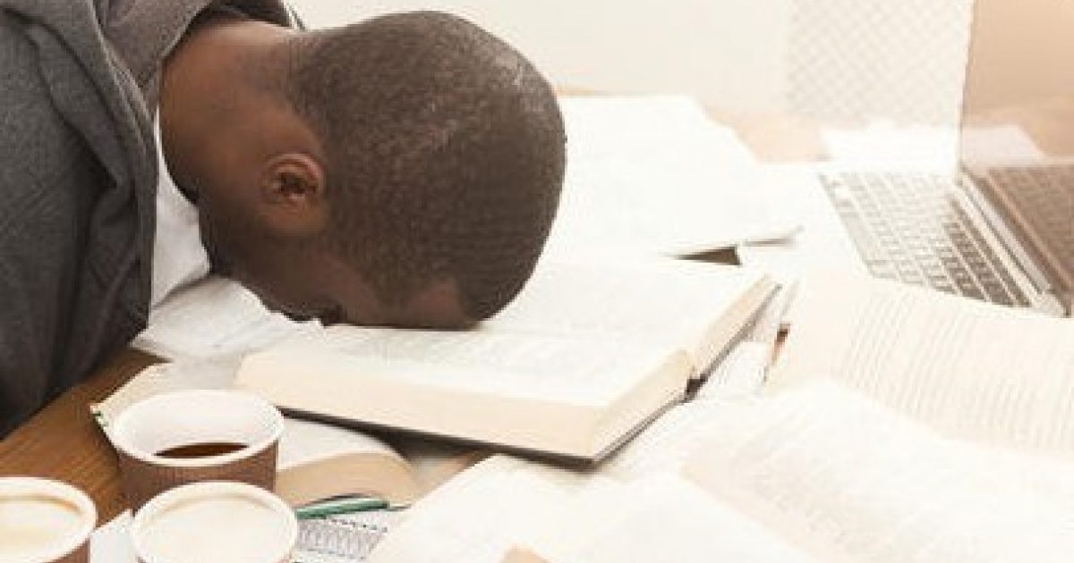 Picture of person studying