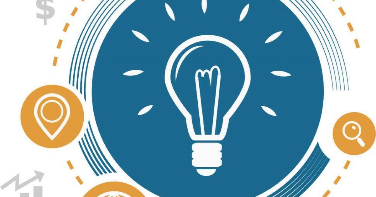 Thinking image light bulbs and cogs
